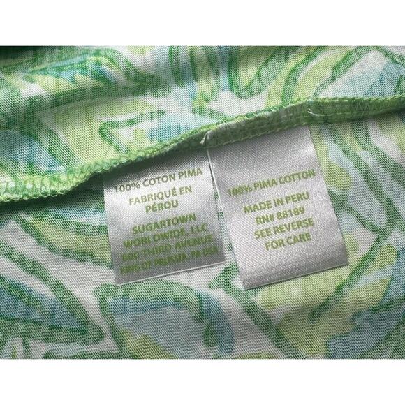 Lilly Pulitzer Windsor Strapless Mini Dress SMALL Fresh Citrus Green Pima Cotton - Picture 8 of 9